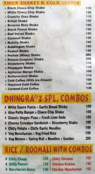 Dhingra's Salute To Salads menu 1