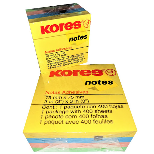 //Notas Kores Cubo Pastel 400 Hojas 75X75Mm undefined