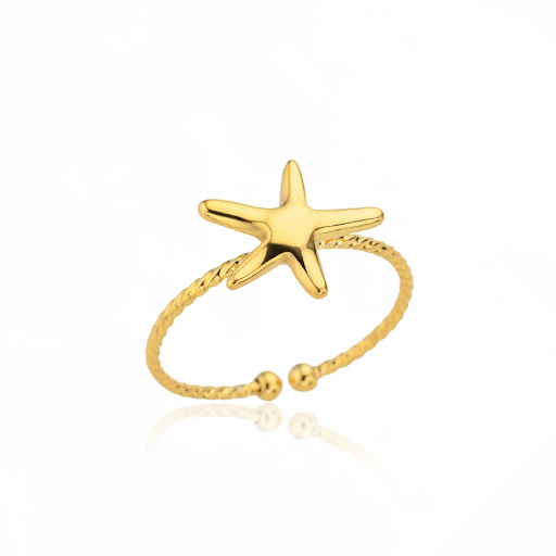 Title 2, Fashion Beach Vacation Starfish Ring, a stylish...