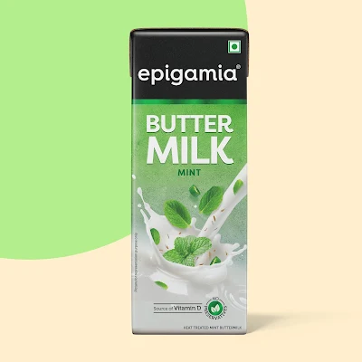 Epigamia Buttermilk, Mint - 180 Ml