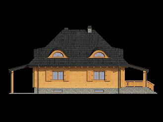 Chmielniki małe 39 dw - Elewacja tylna