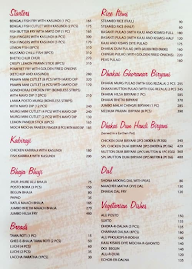 Kasturi Restaurant menu 2