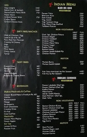 JONNY BOYZ menu 