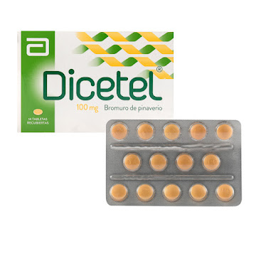 Dicetel Bromuro de Pinaverio 100 mg Abbott Caja x 14 Tabletas  