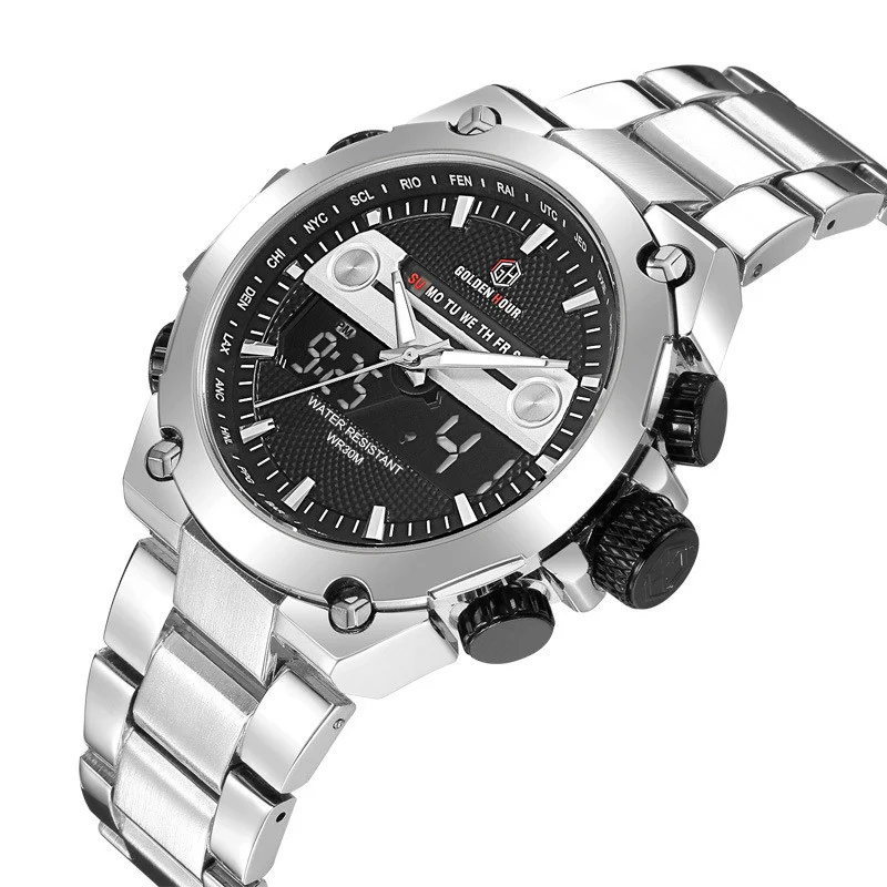 Title 2, Waterdicht quartz horloge heren studenten, stal...