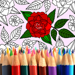 Cover Image of Baixar Coloração adulta: flores  APK