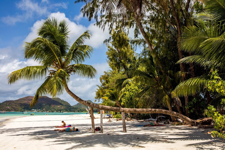 Cote d’Or beach in Praslin, Seychelles, is heaven for those addicted to exceptional beaches and endless sunshine