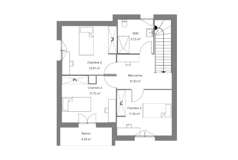  Vente Terrain + Maison - Terrain : 609m² - Maison : 123m² à Morlaas (64160) 