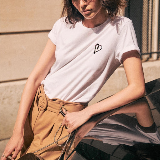 Title 5, T-shirt WOTWOY con ricamo a cuore divertente da...