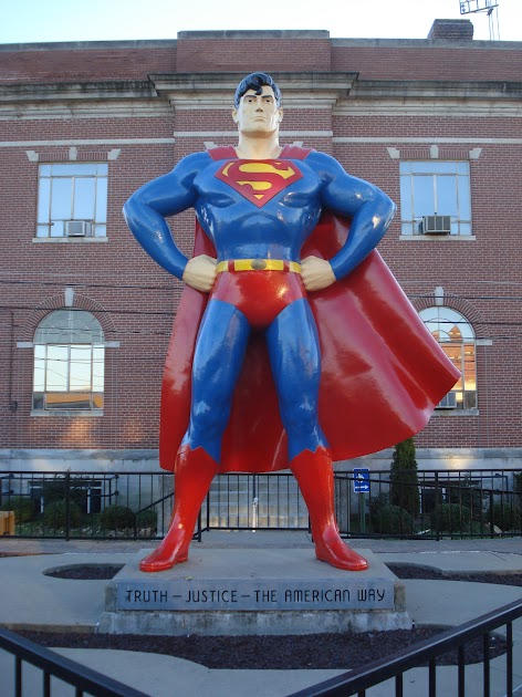 Near the Superman Museum in Metropolis, Illinois