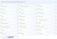 Sri Gururaja Darshini Mallige Idli Centre menu 1