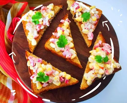 Sweet Corn Bread Pizza [3 Inches]