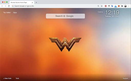 Wonder Woman Pagina de Inicio