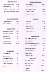 Food Manthra menu 1