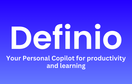 Definio: Browser Copilot Claude3 Opus, GPT4, ChatGPT, Translator, Notes small promo image