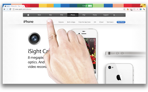 iSight megapix optics. 