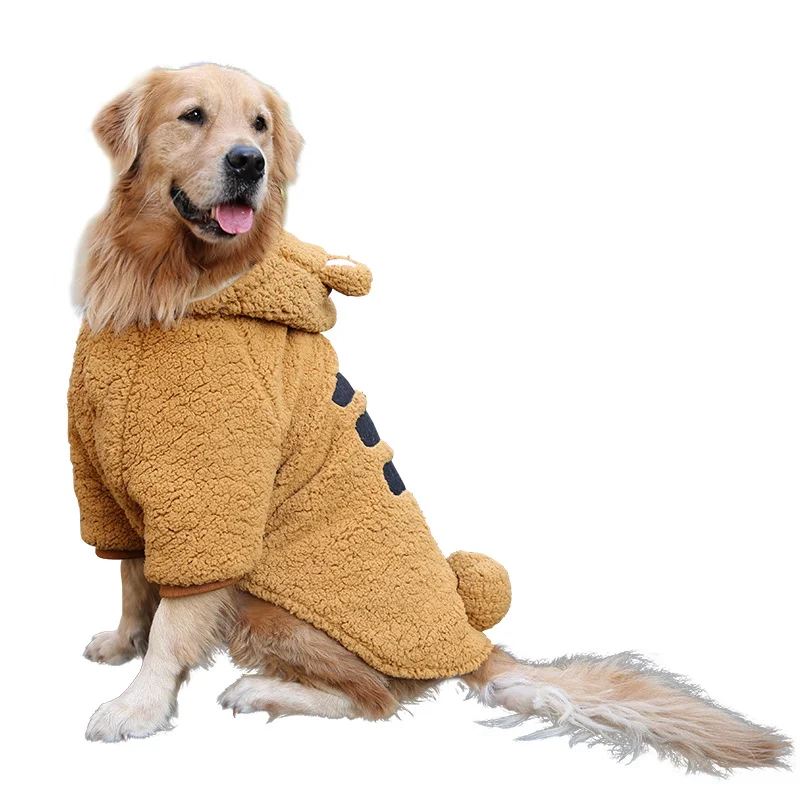 Verdickte Hunde Kleidung für mittelgroße und große Hunde Herbst Winter Warmer Mantel für Haustiere Schützt vor Kälte und ist kuschelig