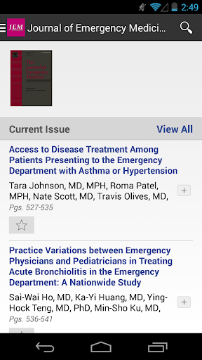 Journal of Emergency Medicine