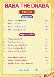 Baba The Dhaba menu 1