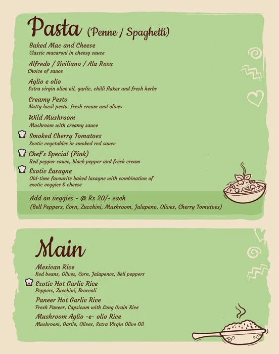 Bite It menu 