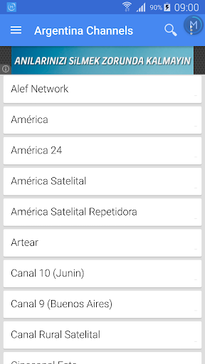 Argentina TV Channels