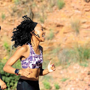 Zanele Hlatshwayo, 33, on January 18 2018. She running 648km in 18 races to raise awareness about mental health, suicide, and help the South African Depression and Anxiety Group’s toll free hotline. 