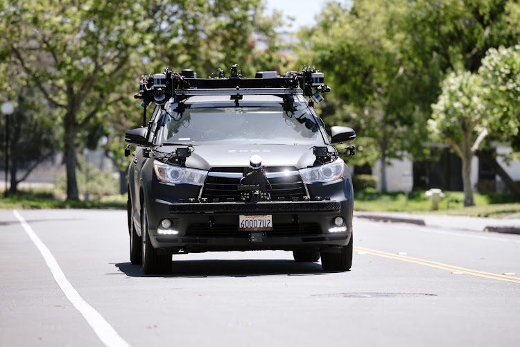 A Zoox self-driving car at the company's headquarters in California. Picture: MICHAEL SHORT/BLOOMBERG