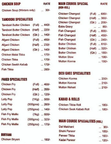 Changezi menu 