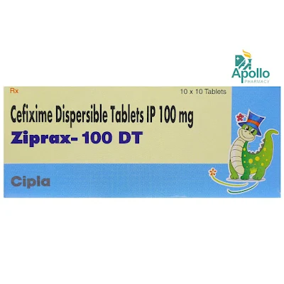 Ziprax 100 Mg DT Tablet 10's