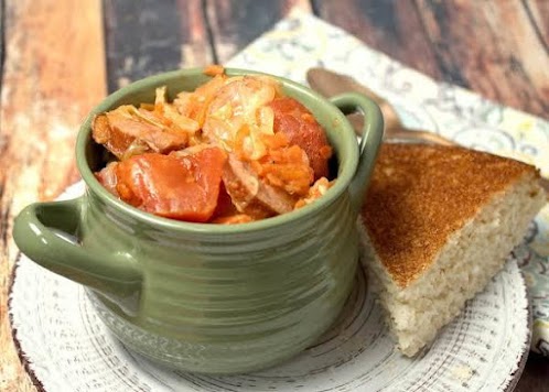 Comforting Cabbage Sausage Stew