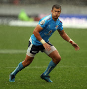 Handre Pollard of the Blue Bulls during the Currie Cup match between Cell C Sharks and Vodacom Blue Bulls at Growthpoint Kings Park on September 23, 2017 in Durban, South Africa.