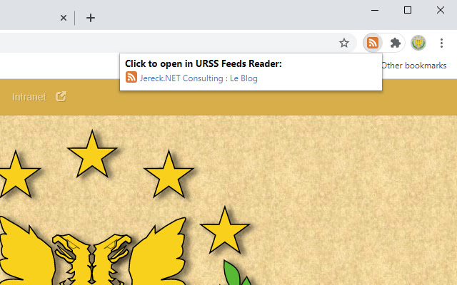 URSS Feeds Discovery chrome extension