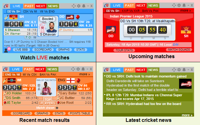 Live Score Widgets for Third Party Sites – Play-Cricket