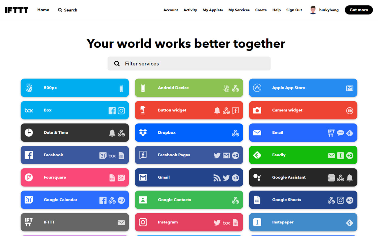 Better IFTTT UI Preview image 0