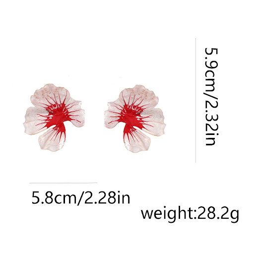 Title 2, Vintage Dripping Enamel Large Flower Necklace S...