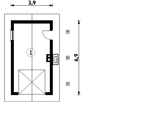 AT-G23 - Rzut garażu