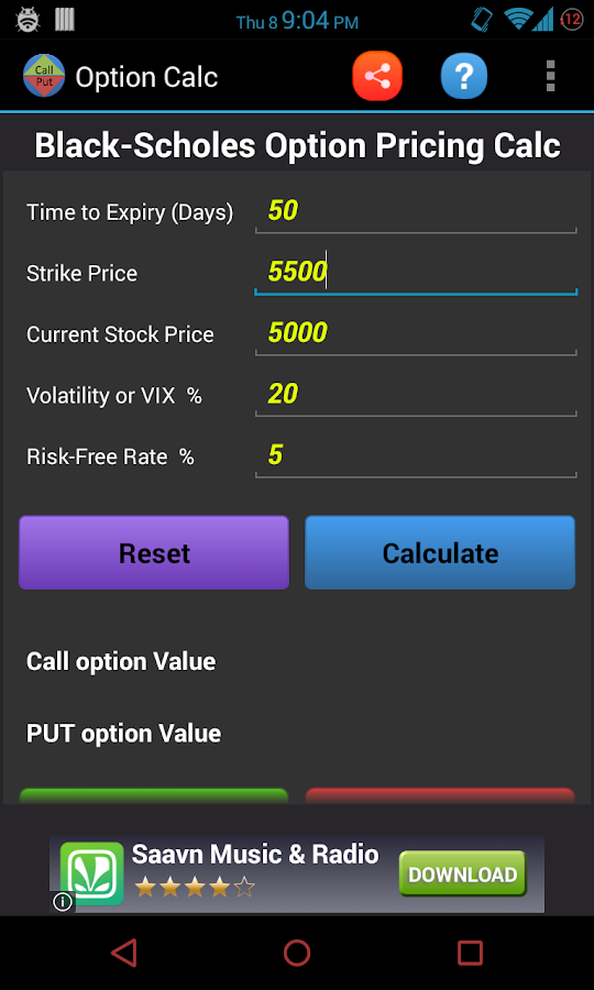 how to calculate intrinsic value of a put option wizard