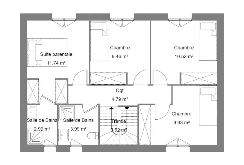  Vente Terrain + Maison - Terrain : 755m² - Maison : 109m² à Lorgues (83510) 