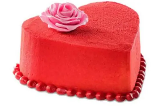 Red Velvet Heart Shape Cake 500 Gram