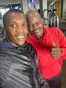 Top amateur Simnikiwe Bongco and trainer Mzamo Njekanye.