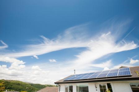 Solar panels on the roof. Picture: WWF