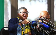 02/07/2017. Minister of Police, Fikile Mbalula briefs the media on organisational renewal document that was presented  to the ANC Policy Conference held at Nasrec Picture: Masi Losi/Sunday Times