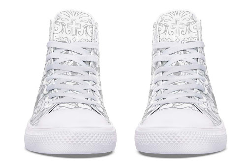 Title 7, Printed Couple High-top Canvas Shoes – Personal...