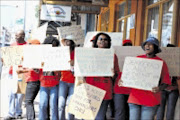 CRYING FOUL: Tourism and Parks workers in Polokwane protesting over pay hike. Pic: ELIJAR MUSHIANA. 12/10/2009. © Sowetan.