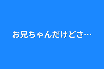 お兄ちゃんだけどさ…