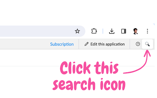 Zoho Creator Menu Search