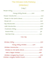 The Chinese Wok Factory menu 2