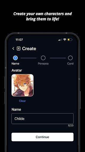 Screenshot Charstar: AI Character Chat