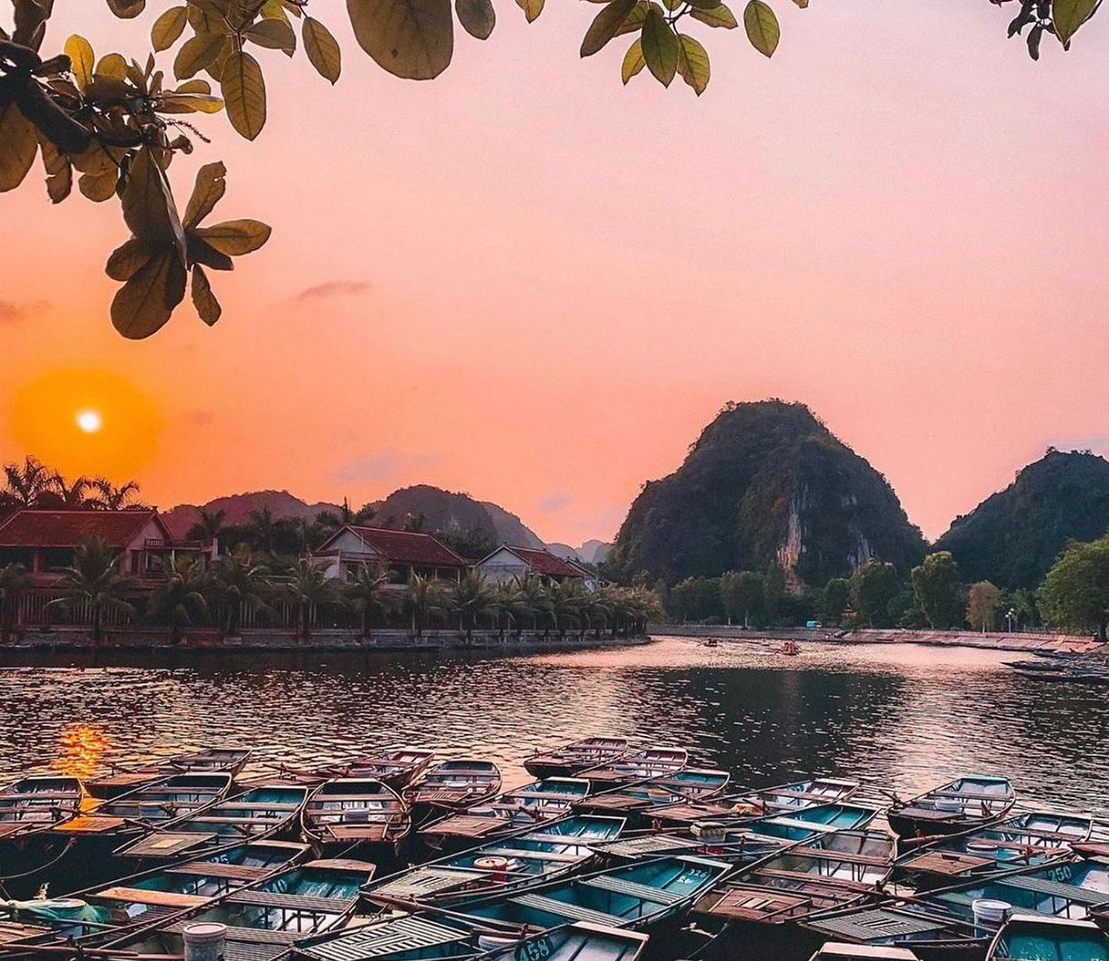 Sunset in Trang An Ninh Binh