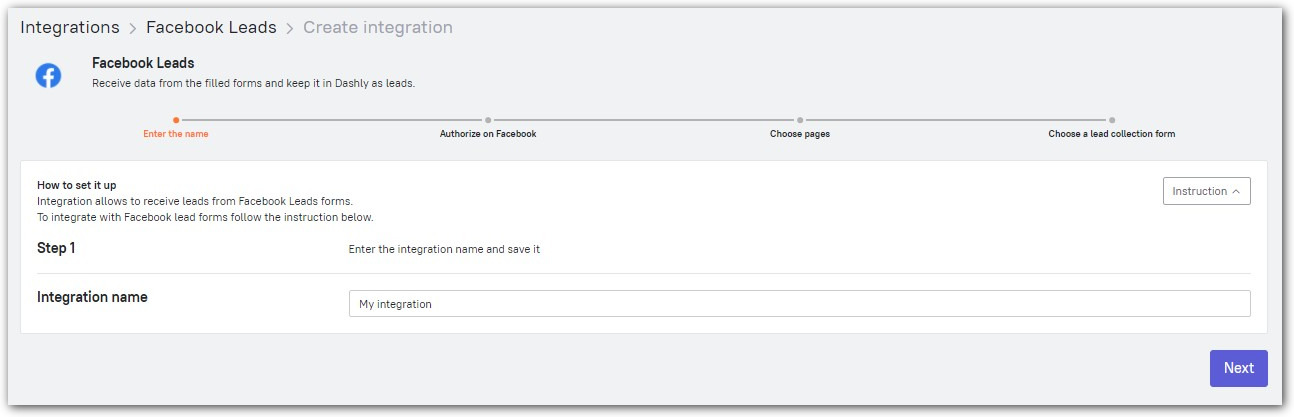 Facebook Lead Ad Forms Integration